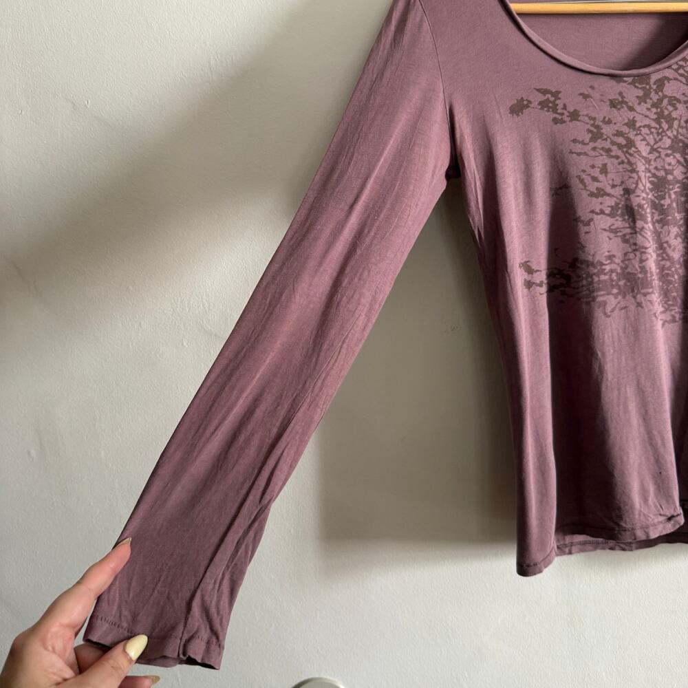 Y2K Vintage MISS SIXTY | Purple Tree Print Long Sleeve Tee Shirt | Medium - Picture 5 of 8